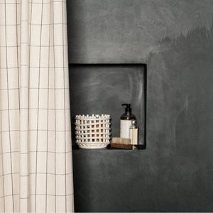 Ferm Living Chambray Grid Shower Curtain